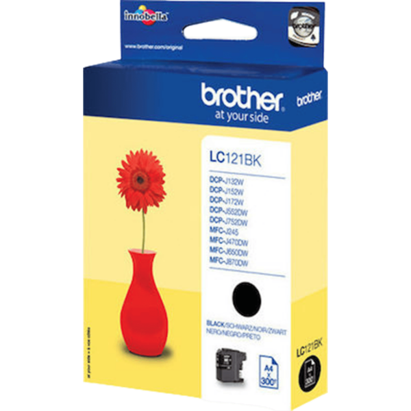 BROTHER Ink Black 300Pgs | LC-121BK - Image 3