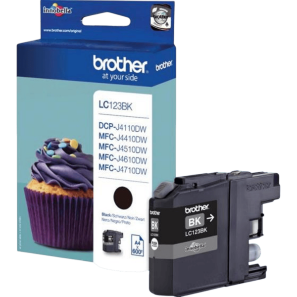 BROTHER Ink Black 0.6k | LC-123BK