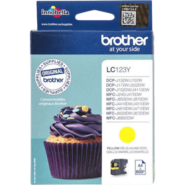 BROTHER Ink Yellow 0.6k | LC-123Y - Image 2