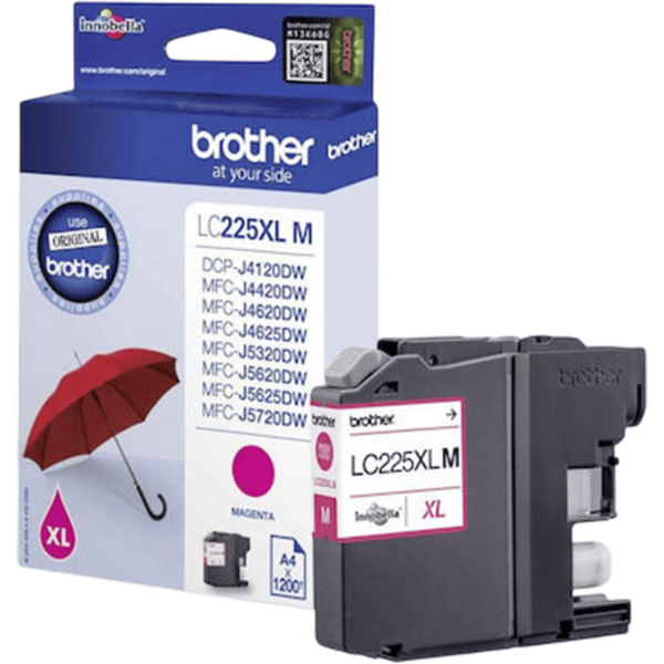 BROTHER Ink Magenta HC 1.2k | LC-225XLM - Image 2
