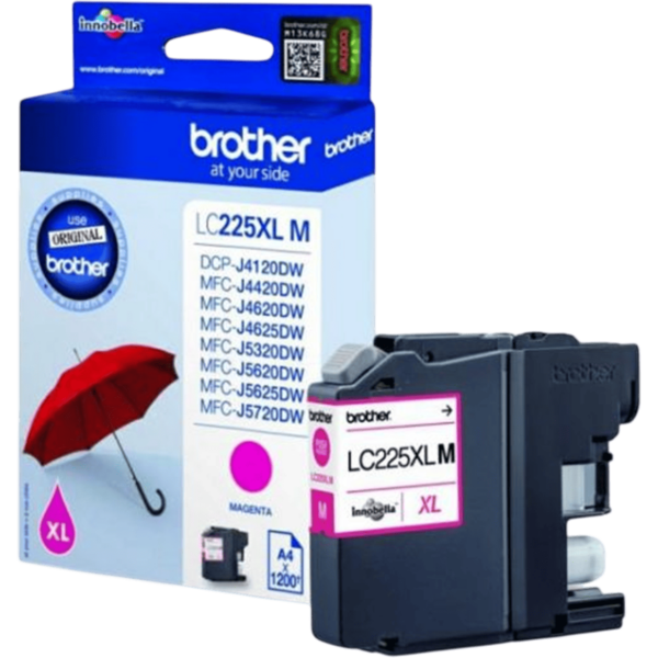 BROTHER Ink Magenta HC 1.2k | LC-225XLM