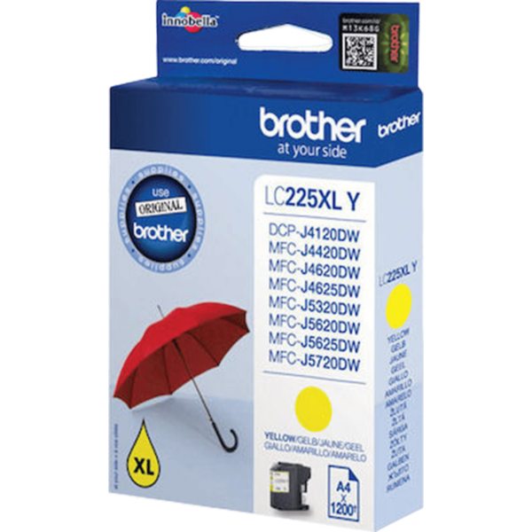 BROTHER Ink Yellow HC 1.2k | LC-225XLY - Image 2