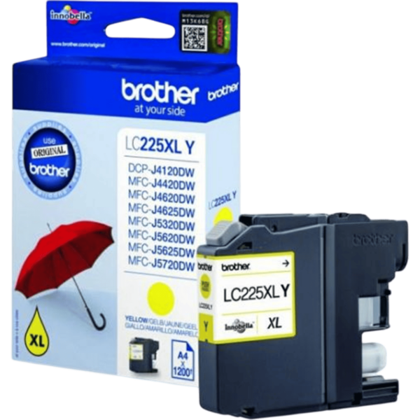 BROTHER Ink Yellow HC 1.2k | LC-225XLY