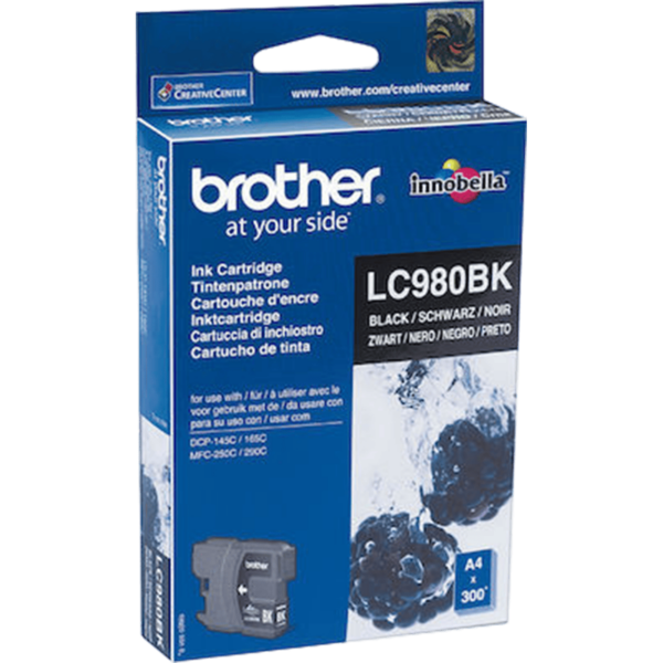 BROTHER Ink Black 300Pgs 6ml | LC-980BK - Image 2