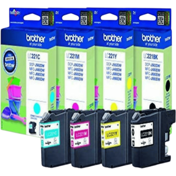 BROTHER Ink LC-221VALBPDR Black & Color 4x 0.26k | LC221VALBPDR - Image 4