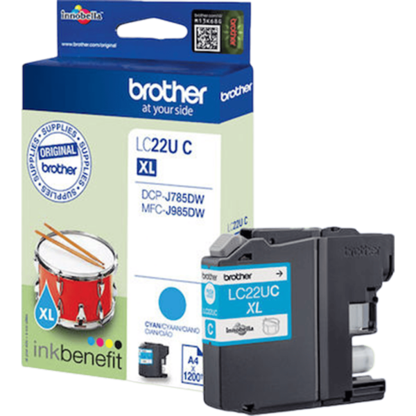 BROTHER Ink Cyan 1.2Pgs | LC22UC