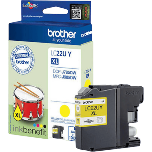 BROTHER Ink Yellow 1.2Pgs | LC22UY