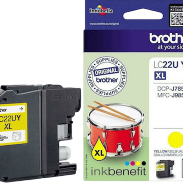 BROTHER Ink Yellow 1.2Pgs | LC22UY - Image 2
