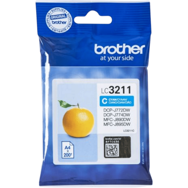 BROTHER Ink LC-3211C Cyan SC 0.2k | LC3211C