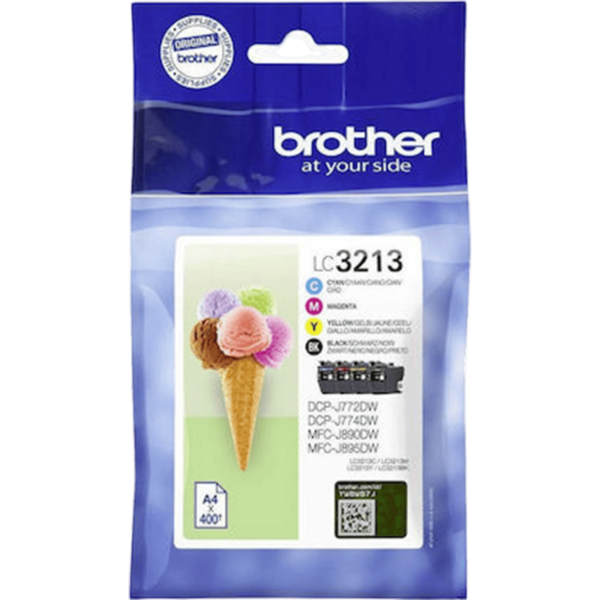 BROTHER Ink LC-3213C Cyan HC 0.4k | LC3213C - Image 2