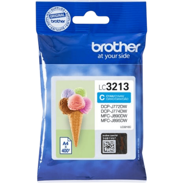 BROTHER Ink LC-3213C Cyan HC 0.4k | LC3213C