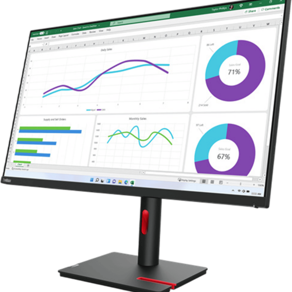 LENOVO Monitor ThinkVision T32h-30 31.5" [IPS | QHD | 60Hz | 6ms | Height Adjustable | 3Y] / 63D3GAT1EU - Image 2