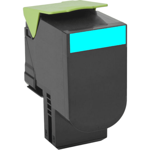 LEXMARK Toner Extra Hi Cyan | 80C2HC0 - Image 2