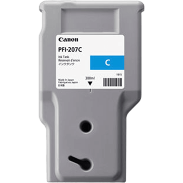 CANON Ink PFI-207 Cyan 300ML | 8790B001 - Image 2