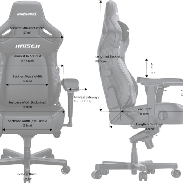 ANDA SEAT Gaming Chair KAISER-4 XL Purple - Image 3