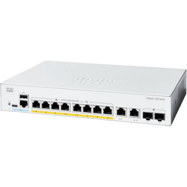 CISCO Switch Catalyst 1300 8-Port Gigabit 8xPoE 2x1G | C1300-8P-E-2G