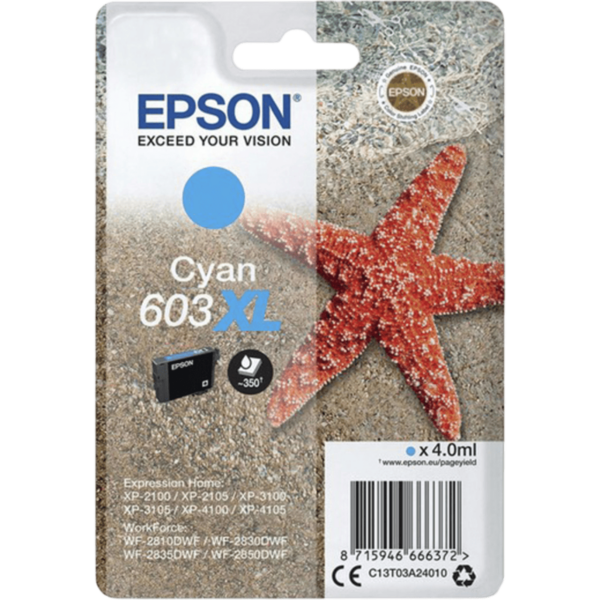 EPSON Ink 603XL Cyan | C13T03A24010 - Image 3