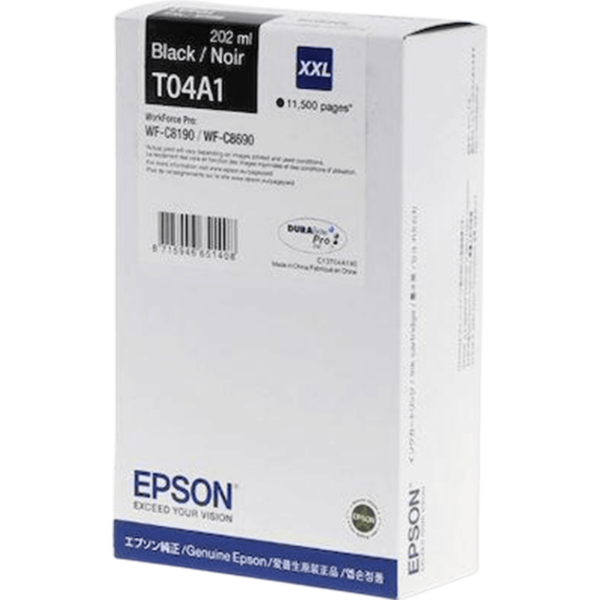 EPSON Ink Cartridge Black XXL WF-C8190 / WF-8690 - C13T04A140 - Image 3