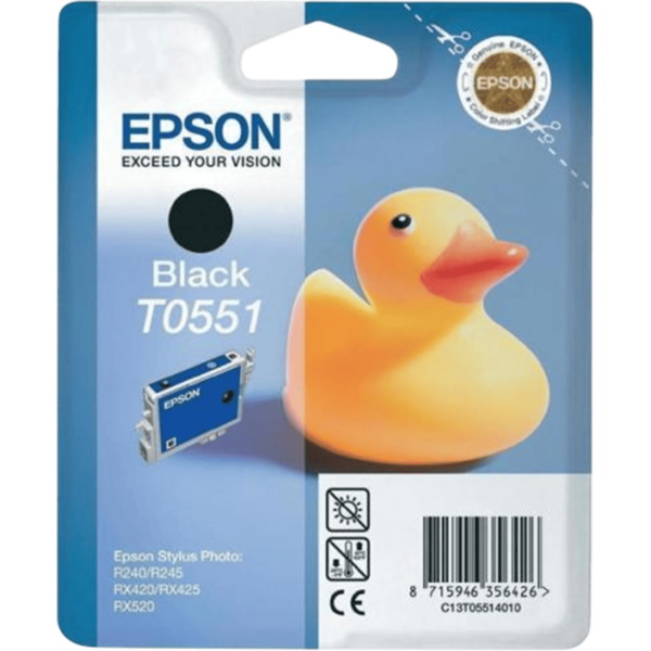 EPSON Ink T0551 Intellidge Black 8ml 290Pgs | C13T05514020 - Image 2
