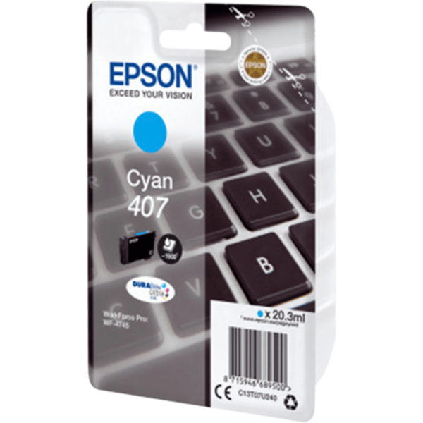 EPSON Ink WF-4745 Series Light Cyan | C13T07U240 - Image 2