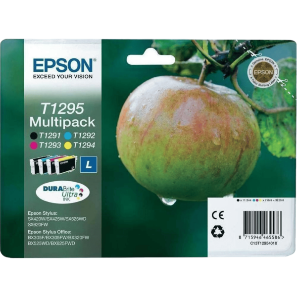 EPSON Ink T1295 4-Color B-C-M-Y | C13T12954012 - Image 2