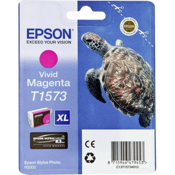 EPSON Ink T1573 Vivid Magenta | C13T15734010 - Image 3