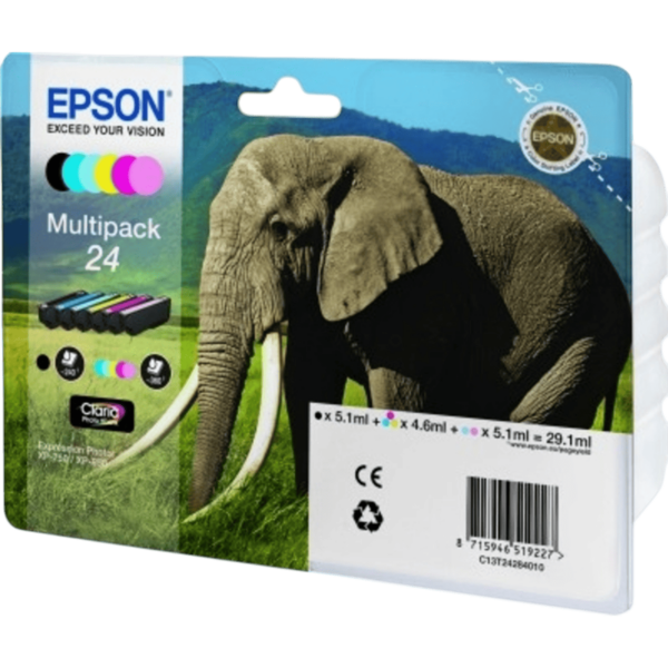 EPSON Ink T242840 Multipack 6 Colours Claria Photo HD Elephant | C13T24284011 - Image 3