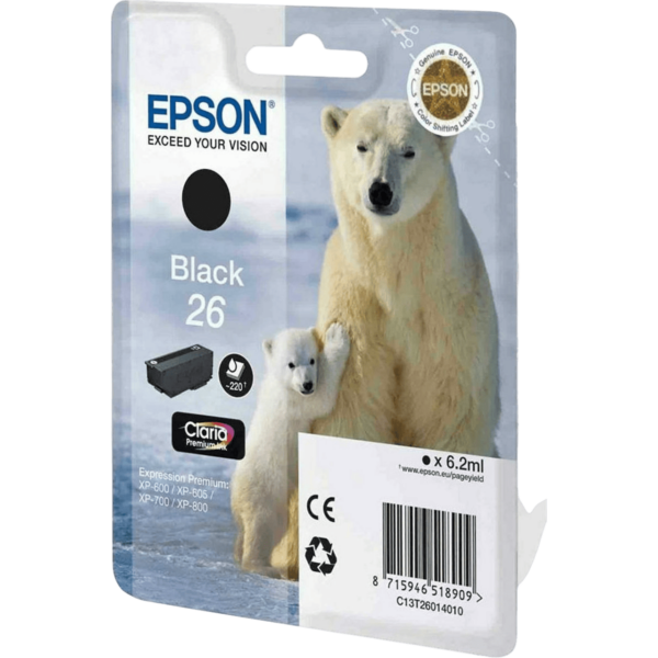 EPSON Ink 26 Black | C13T26014012 - Image 2