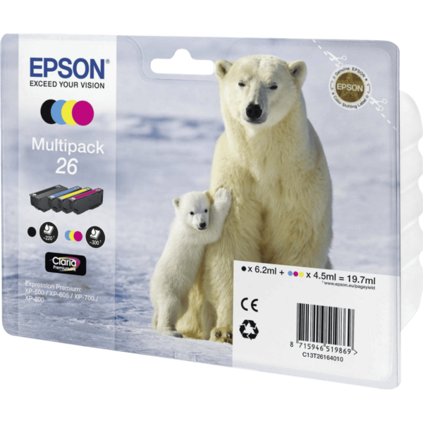 EPSON Ink Multipack 4-Colors 26 | C13T26164010 - Image 2