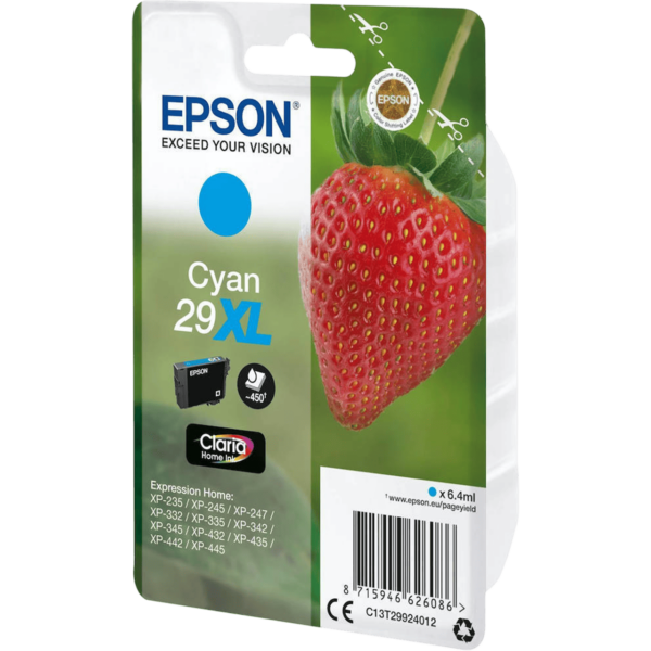 EPSON Ink 29XL Cyan | C13T29924012 - Image 2