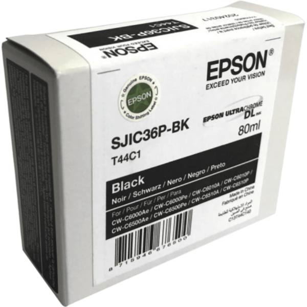 EPSON Black Ink Cartridge | C6000/C6500 Series | SJIC36P(K) - Image 2