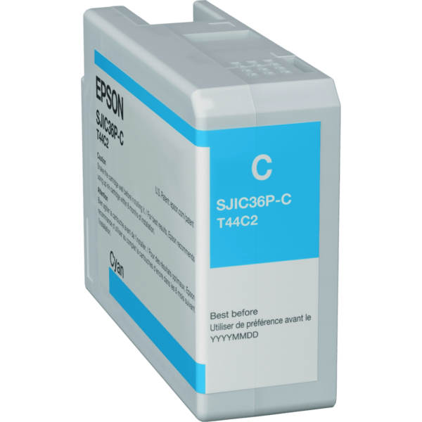 EPSON Cyan Ink Cartridge | C6000/C6500 Series | SJIC36P(C) - Image 2