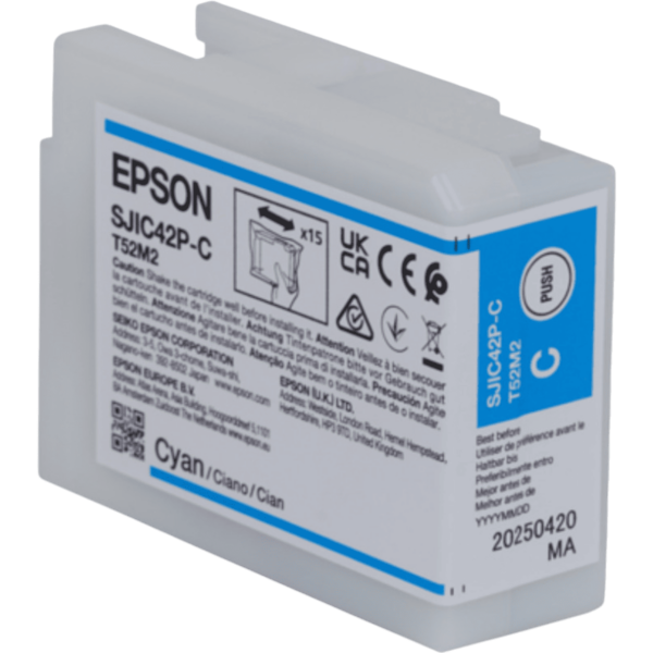 EPSON Ink SJIC42P-C Cyan | C13T52M240 - Image 2