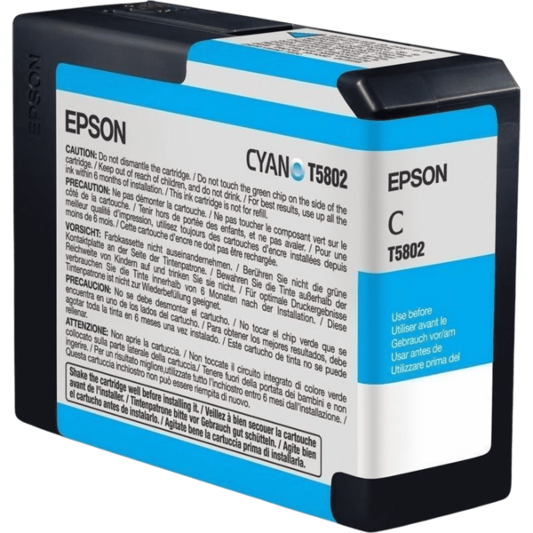 EPSON Ink T05802 Cyan | C13T580200 - Image 3