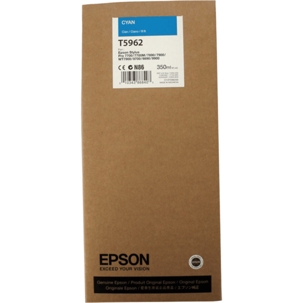 EPSON Singlepack Cyan UltraChrome HDR - C13T596200 - Image 2