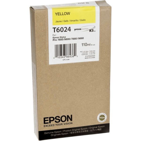 EPSON Singlepack Yellow UltraChrome HDR - C13T602400 - Image 2
