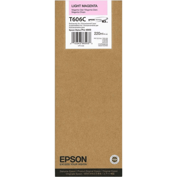 EPSON Ink T606C Light Magenta | C13T606C00 - Image 2