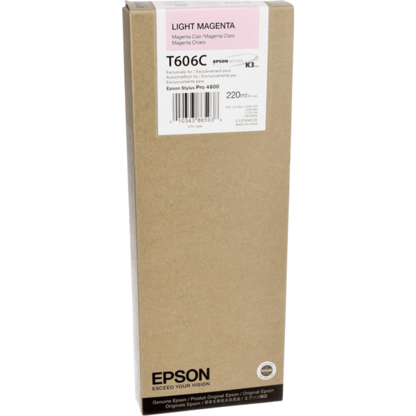 EPSON Ink T606C Light Magenta | C13T606C00 - Image 5
