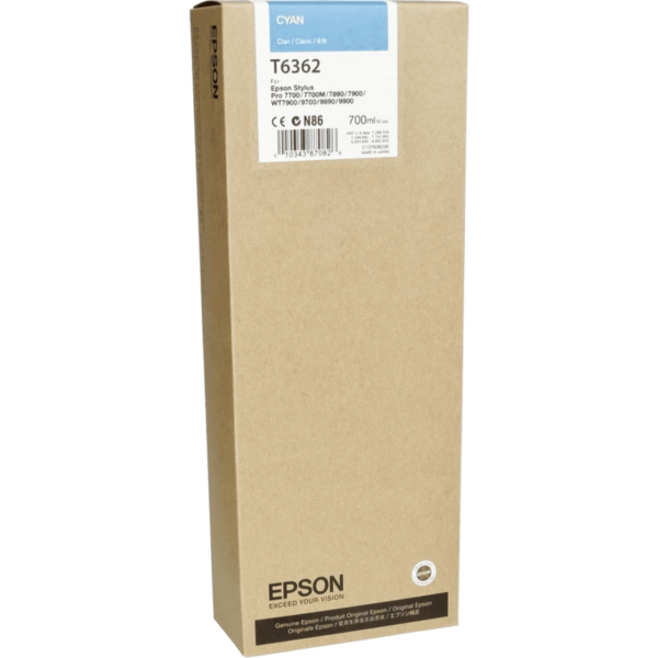 EPSON Singlepack Cyan UltraChrome HDR - C13T636200 - Image 2