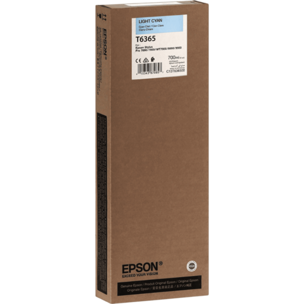 EPSON Singlepack Light Cyan UltraChrome HDR - C13T636500 - Image 4