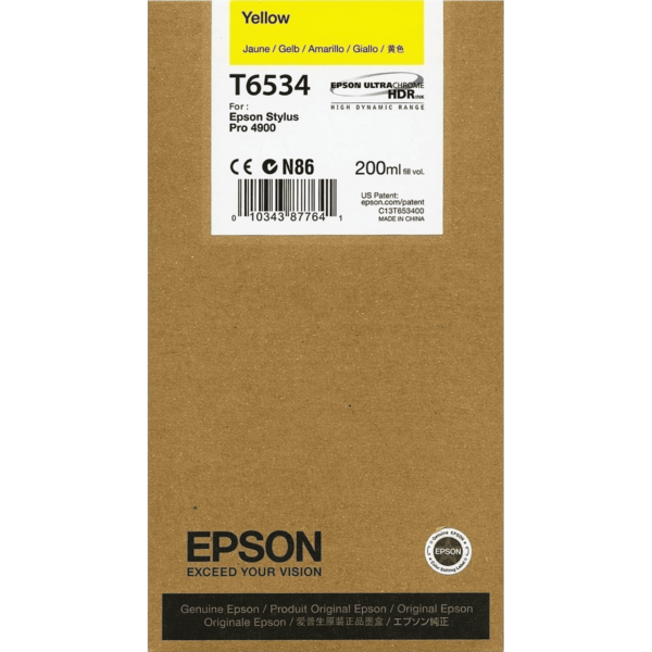 EPSON Yellow Ink Cartridge - T6534 - Image 5