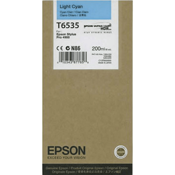 EPSON Light Cyan Ink Cartridge - T6535 - Image 2