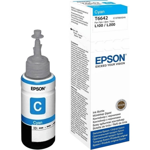 EPSON Cyan Ink Bottle - C13T66424A - Image 6
