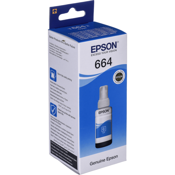 EPSON Cyan Ink Bottle - C13T66424A - Image 4