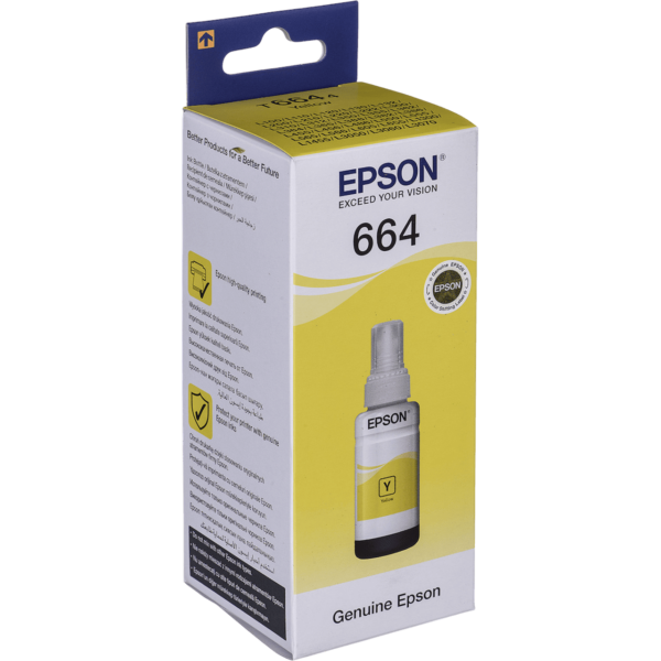 EPSON Yellow Ink Bottle - C13T66444A - Image 4