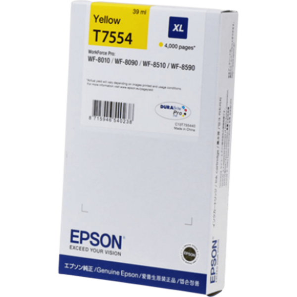 EPSON Ink T7554 XL Yellow | C13T755440 - Image 2