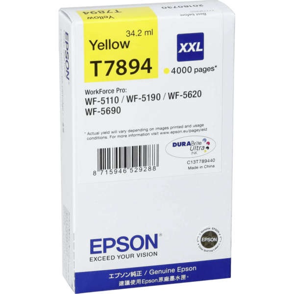 EPSON Ink T789440 XXL Yellow | C13T789440 - Image 3