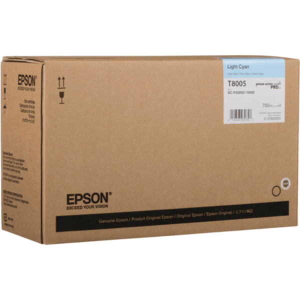 EPSON Singlepack Light Cyan UltraChrome PRO - C13T800500 - Image 3