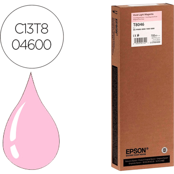 EPSON Singlepack Vivid Light Magenta UltraChrome HDX / HD - C13T804600 - Image 2