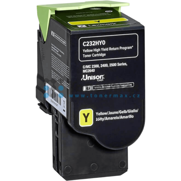 LEXMARK Toner High Yellow | C232HY0 - Image 2